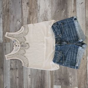 2 PIECE SET  💜 TOP & SHORTS